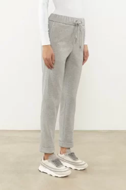 Cotton Lurex Joggers>Peserico Hot