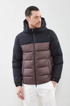 Dual-Material Puffer Jacket>Peserico Online