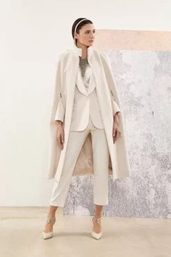 Pure New Wool And Cashmere Cape>Peserico Store